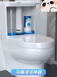 Automatic Toilet Cleaner Deodorant Blue Bubble 350ml  Toilet Cleaner Automatic Toilet Cleaner Strong Decontamination Blue Bubble Liquid Odor Eliminating Toilet Deodorizer