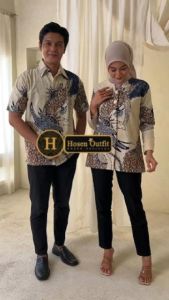 Blus / Blouse Atasan Batik Wanita Perempuan Cewek Kerja Kantor Modern Lengan Panjang Motif Blarak