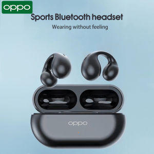 ♥Limit Free Shipping♥ OPPO TWS Bluetooth 5.3 Wireless Bone Conduction Headphones T75 Clip Ear Music Noise Canceling Headset HD Call Sports Gaming Earphone