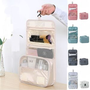 Makeup Bag Travel Cosmetic Bags Toiletries Organizer Waterproof Storage Neceser Bathroom Hook Wash Pouch High Quality Women