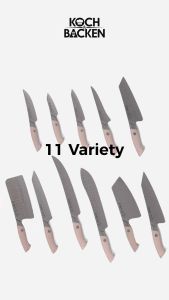 Hezhen B38H 67 Layers Damascus Steel Series - Pisau Dapur Serbaguna