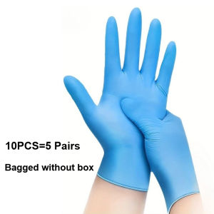 10-100PCS Blue Nitrile Disposable Gloves Latex Free Safety Work Gloves for Cleaning Kitchen Mechanic Auto Protective Glove