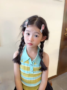 กิ๊บติดผมรูปปลาทะเลสำหรับเด็กผู้หญิง เครื่องประดับผมแสนหวานและน่ารัก