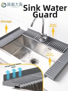 FENGHEDAHAI | Waterproof Foldable Faucet Splash Guard Kitchen Sink Mat