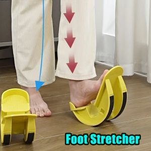 Home Gym Fitness Ankle Dorsiflexion Stretcher Plantar Fasciitis Relief Achilles Tendon Foot Calf Muscle Flexor Rehabilitation