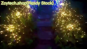 Solar Fireworks Light - Tricolor Waterproof 8 Modes For Garden Lawn Christmas Decor Solar Light Outdoor Waterproof