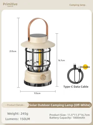 The Primitive | Solar Powered Portable Outdoor Light