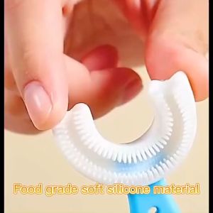 Sikat Gigi Anak Bentuk U Bahan Silikon / Training Toothbrush / Tooth Brush Baby Silicon type U