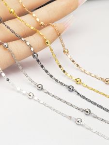 Handmade DIY Jewelry Chain Accessories Large Ball Necklace Bracelet Hairpin Fashionable Clothing Nail Art Loose Chain