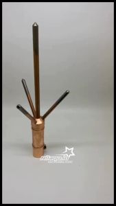 Paket penangkal petir trisula dan tombak petir 30cm + pipa galvanise + sok teflon anti petir