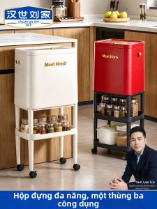 HANSHILIUJIA | Tall Standing Easy-Access Kitchen Trash Can