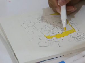 Bút Màu Acrylic Marker 48 Màu – Vẽ Được Trên Đá Gỗ Giày Vải Ly Sứ – Mực Đậm Không Bay Màu