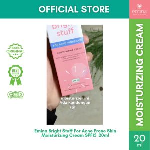 Emina Bright Stuff SPF15: Krim Wajah Melembapkan & Mencerahkan untuk Remaja
