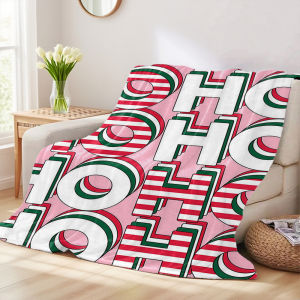 Beast Kingdom | Striped HO Grid Winter And Summer French Plush Blanket Soft And Fluffy Comfortable Wool Blanket Sofa Ideal Gift