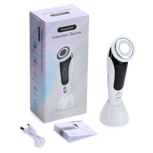 7 in 1 Facial Massager EMS Face Lifting Device with Vibration Hot Compress Skin Rejuvenation Face Firming Deep Cleansing Beauty
