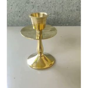 TEMPAT LILIN KUNINGAN TEMPAT LILIN ANTIK TATAKAN LILIN LAMPU CANDLE HOLDER