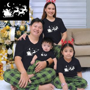 FAMILY CHRISTMAS MATCHING PAJAMA SET(VINYL PRINTS)