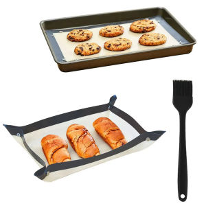 Leak-Proof Silicone Baking Shims With Small Buttons Designed For Fiberglass Heat-Resistant Baking Mats Reuse Cookie Macarons