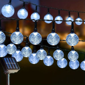 LED Solar Bubble Ball Fairy String Lights Outdoor Garden Summer Wedding Party Home Balcony Christmas Decoration Solar Garland