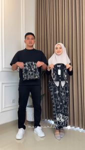 ZUDEVA - PUSPA KEBAYA SERIES Set Couple Etnik Tenun Baju Batik Sarimbit Kondangan Pasangan Seragam Lebaran keluarga KEBAYA Set Kemeja