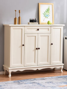 American Style Solid Wood Shoe Cabinet Simple Modern Entrance Hall Cabinet Home Use Doorstep Small Apartment Outdoor