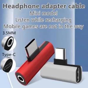 Type-C to 3.5mm Audio Adapter Analog Signal Earphone Aux Jack Converter Cable for Smartphone Headphone Audio Connection
