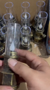 Đèn thờ dầu phong cách cổ điển Đèn Led cổ điện hoạt động bằng pin Đèn trang trí bàn thờ