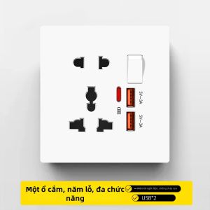 jabra | Ổ Cắm Điện Âm Tường Tích Hợp Sạc Nhanh Type-C & USB