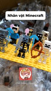 Minecraft Herobrine nhân vật phản diện kèm phụ kiện - mô hình - đồ chơi lắp ráp
