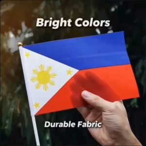 Small Philippine Flag with Stick Philippine Flaglet For National Day Bandila Watawat ng