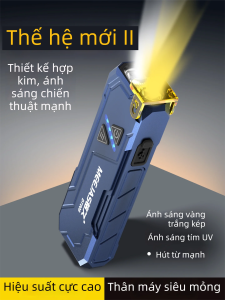 MEEJAS | Bright Rechargeable Tactical Flashlight Portable Emergency Light with Magnetic Attachment