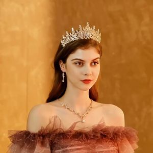 Exquisite Rhinestone Crown Bride Wedding Tiara Birthday Prom Party Queen Hair Decors Jewelry Gift