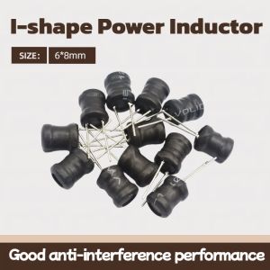10PCS 0608 6*8mm I-shape Power Inductor Inductance Copper Coil 68Uh 100Uh 150UH 220/330/470UH 1MH 2.2MH 3.3MH 4.7MH 10MH Hot
