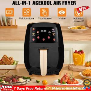 6L Touch Screen Oven Multifunctional Oil Free Air Fryer Automatic Digital Air Fryer Large Capacity for Baking