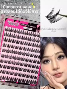 TIANKE | Glue Free Natural Single Cluster Thick False Eyelashes