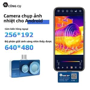 Camera Nhiệt TOOLTOP T7PRO 256x192 Android Ống Kính Kép Hồng Ngoại Có Thể Nhìn Thấy & Có Thể Nhìn Thấy + Hồng Ngoại Tổng Hợp Để Kiểm Tra Thiết Bị Điện HVAC