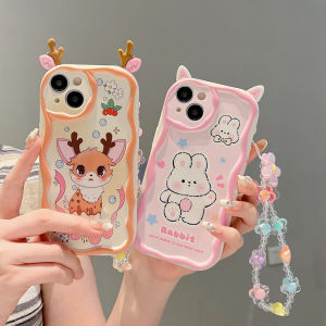 VIVO V29 5G V27 V25 V23 Cute Dropproof Phone Soft Case Y36/Y17S 3D Design Gift Bracelet Suitable for couples V23E/Y33S/Y21/Y20