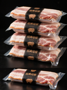 No-Additives Bacon for Children and Commercial Use Individually Wrapped
