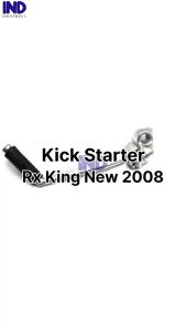 Kick Starter RX King New 2008 Pedal Kik Pijakan Injekan Engkol Slahan Selahan Lever Stater Engkolan