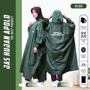 JAS HUJAN RAINCOAT PONCO KELELAWAR PRIA DAN WANITA ANTI AIR ANTI REMBES ANTI BOCOR BY APOLO
