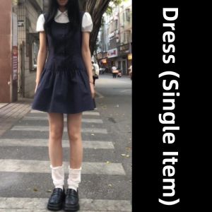 LIRUSHAN | Korean Style Faux Layer Short Sleeve Dress