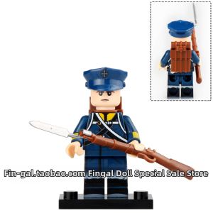 Napoleonic Wars Prussian Guard Soldier Figure Construction Toy