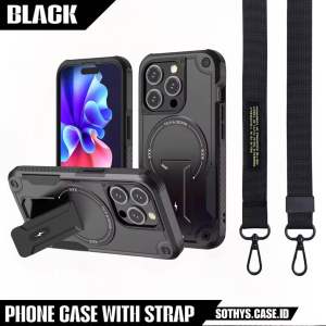 Case Defender Magsafe For iPhone 16 15 14 13 12 11 Pro Max Plus With Long Strap Bracket