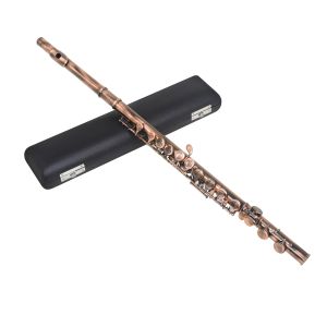 IRIN | SLADE 16 Closed Holes C Key Flute Antique Copper Performance Transverse Flute Professional Concert Woodwind Instrument