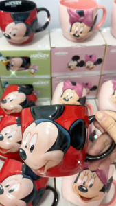 Disney MIckey mouse /Minnie mouse Ceramic mug/cup（550ml）- Exquisite ceramic cartoon series Kitchenware