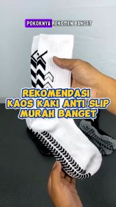 Kaos Kaki Olahraga Fox Grip Anti Slip Warna Netral Bahan Tebal