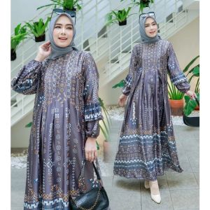 Gamis Wanita Premium Tanisha Dress Pesta Lebaran Muslimah