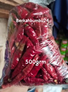 ( 500grm ) CABE RAWIT TEJA IMFOR KERING TANPA TANGKAI KULITAS SUPER PEDAS