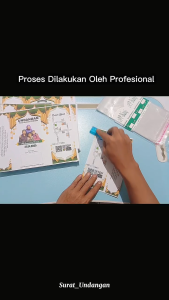 |100 Pcs | Undangan Khitanan Lipat 3 | Undangan Terkini | Elegan & Murah |