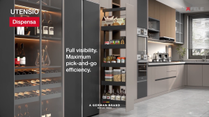Hafele Pull Out Tall Larder Pantry Storage Unit | Soft Close | Anti Bacterial Finish | 5 Year Warranty